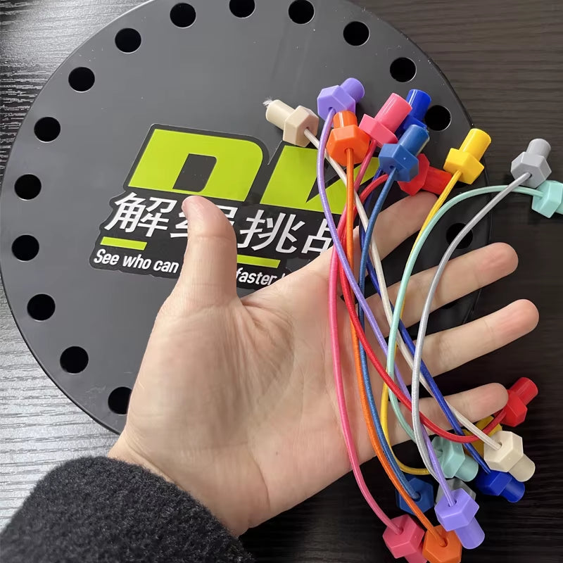 1Pc Rope Tangle Challenge, Educational Toy for Kids, Logic & Focus Enhancing, Perfect for Interactive Parent-Child Activities